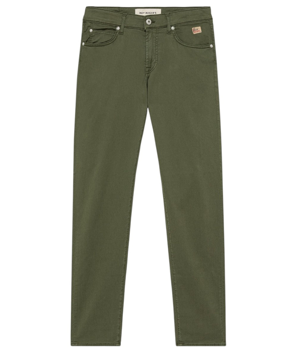 ROY ROGER'S  Pantaloni 517 Plain Drill Crow RRU089P0370127/C0085