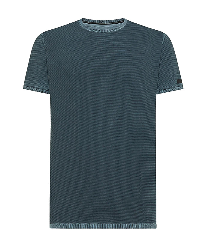 RRD T-shirt Techno Wash Rib 25220 Blu Delavato
