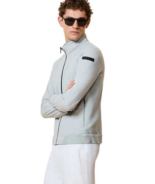 RRD Felpa con Collo Alto Surflex Soft Touch Full Zip 26157 26157 Grigio