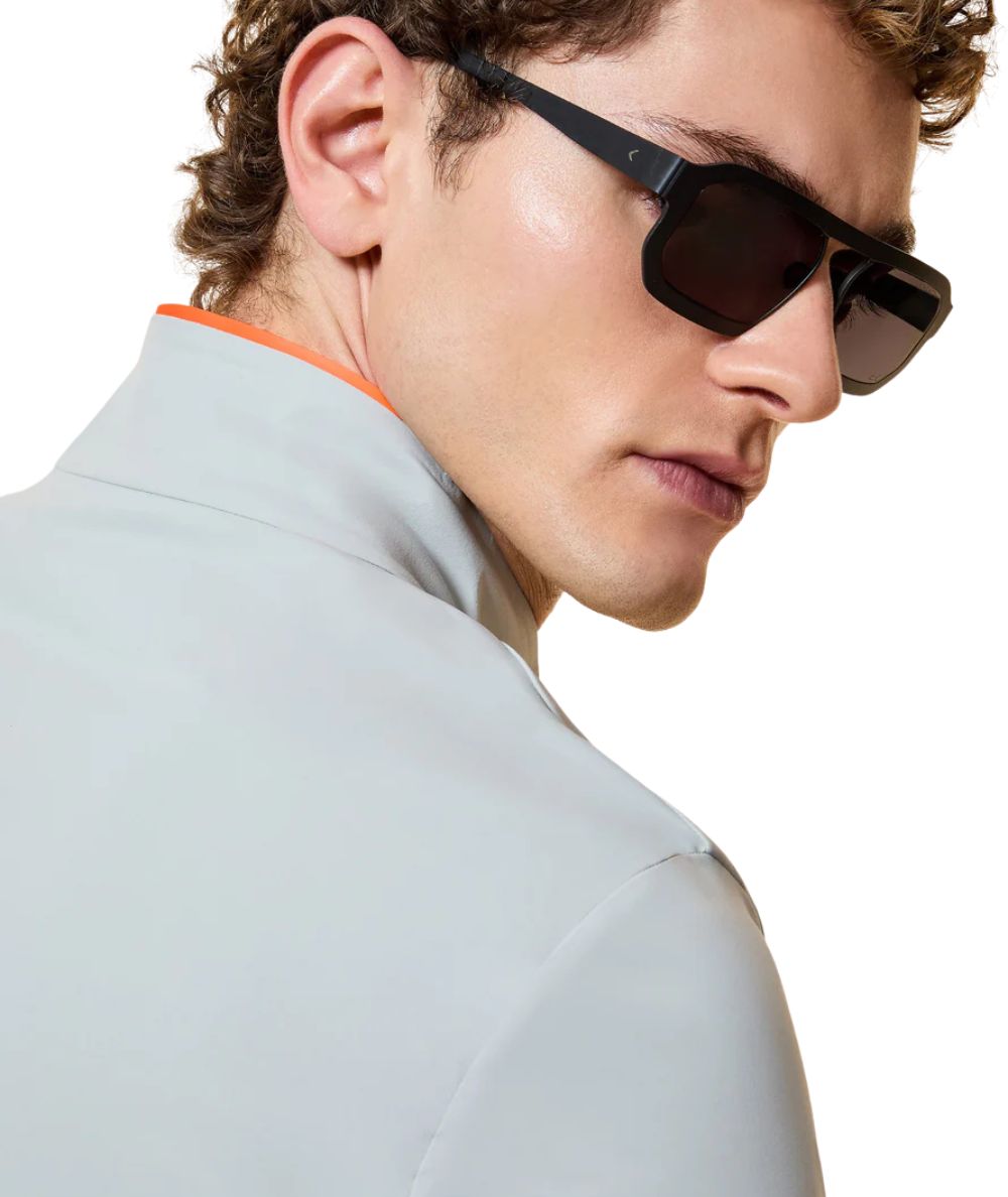 RRD Felpa con Collo Alto Surflex Soft Touch Full Zip 26157 26157 Grigio