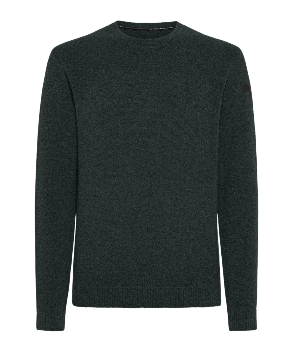 RRD Maglione Girocollo Bouclè Round W25163 Verde 