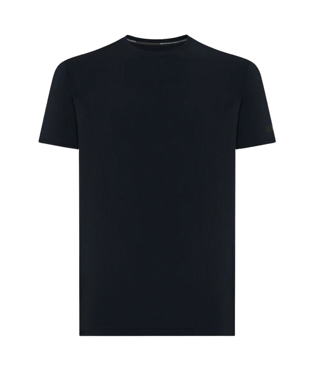 RRD T-shirt Girocollo Rib Strech a Costine 26220 Blu Scuro
