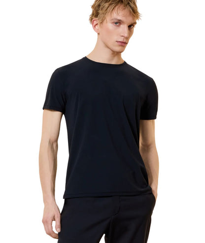RRD T-shirt Square Strech in Seersucker 26223 Blu
