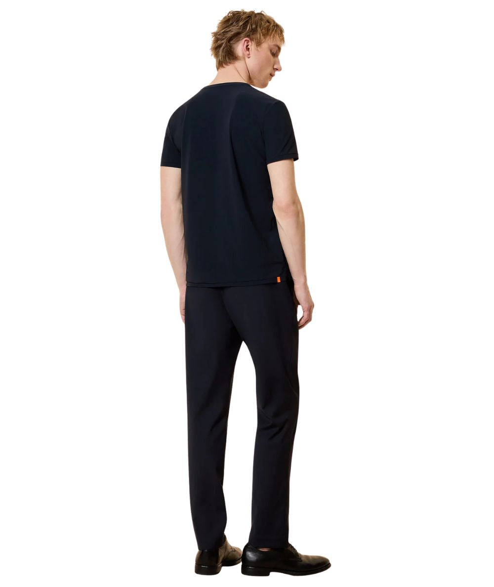 RRD T-shirt Square Strech in Seersucker 26223 Blu