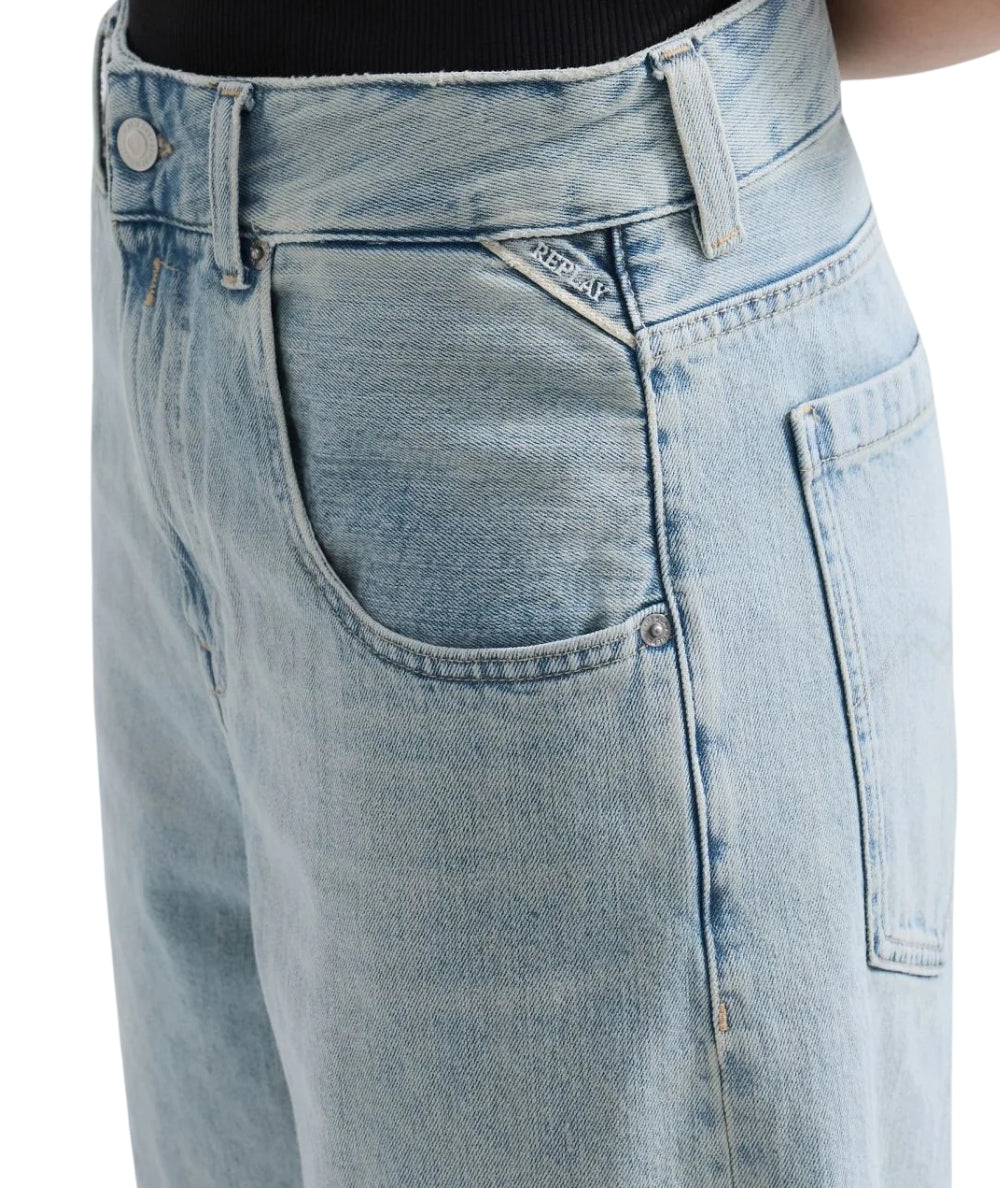 Replay Bermuda Straight Fit in Denim WA549.000.912107 Azzurro