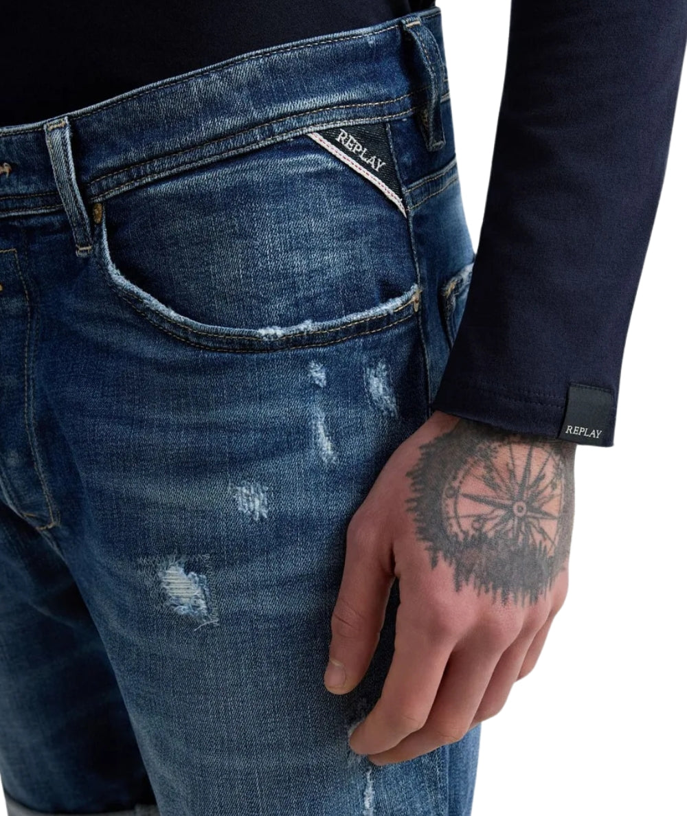 Replay Bermuda in Denim MA981Q.000.141102 Denim Medio