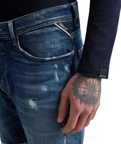 Replay Bermuda in Denim MA981Q.000.141102 Denim Medio