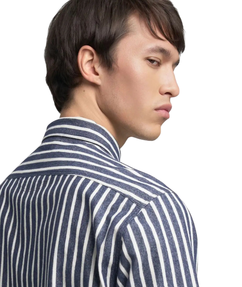 Replay Camicia  M4144.000.52826 Blu Bianco