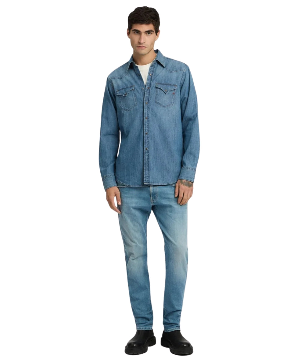 Replay Camicia in Denim M4023T.000.26C94A Denim