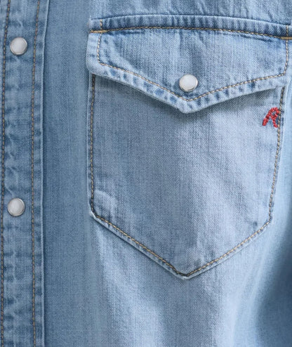 Replay Camicia in Denim W2362.000.26C17B Denim Chiaro