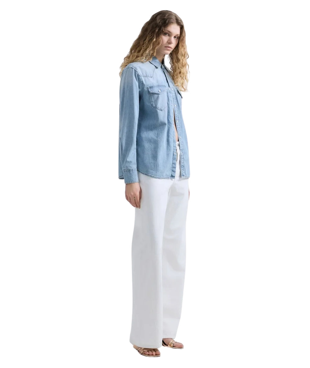 Replay Camicia in Denim W2362.000.26C17B Denim Chiaro