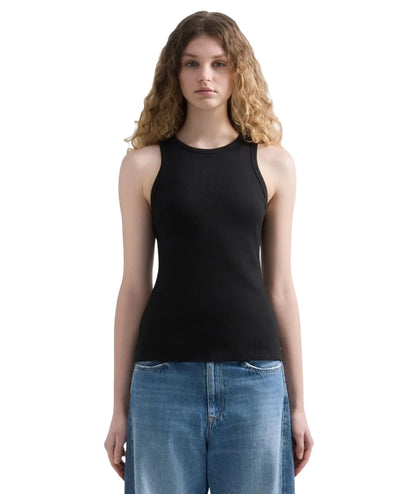 Replay Canotta in Cotone a Costine W3483A.000.23747 Nero