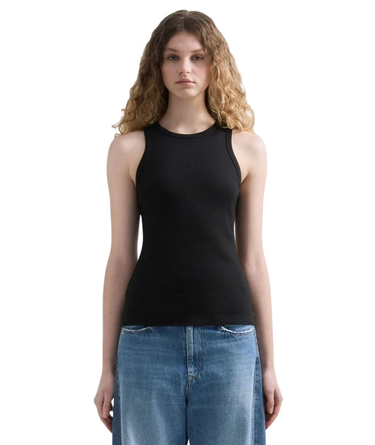 Replay Canotta in Cotone a Costine W3483A.000.23747 Nero