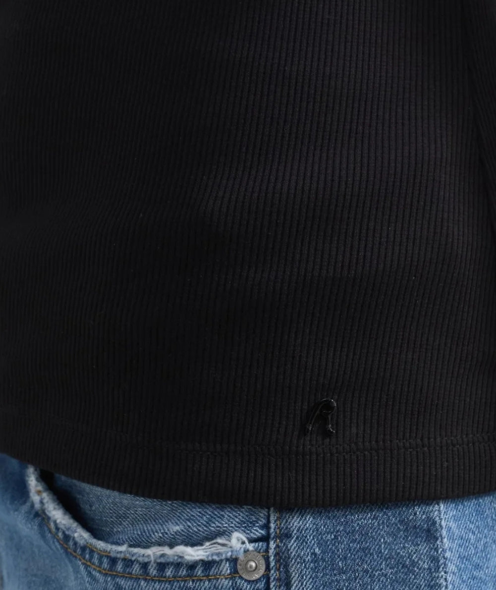 Replay Canotta in Cotone a Costine W3483A.000.23747 Nero