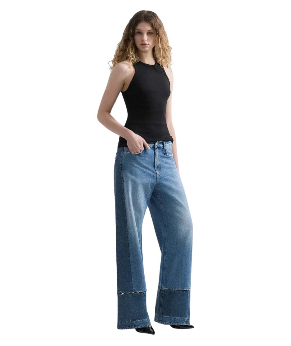 Replay Canotta in Cotone a Costine W3483A.000.23747 Nero