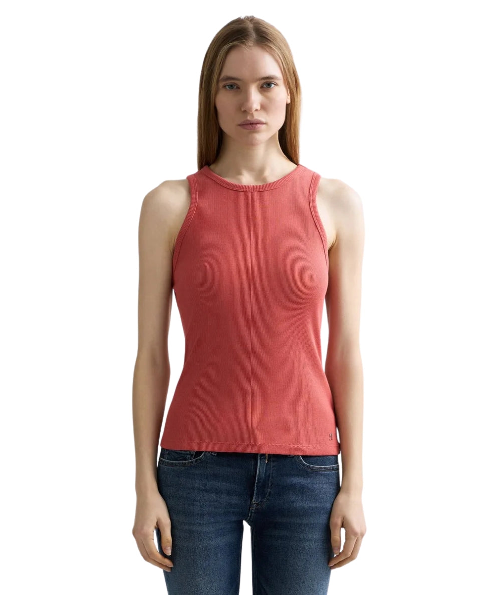 Replay Canotta in Cotone a Costine W3483A.000.23747 Rosa