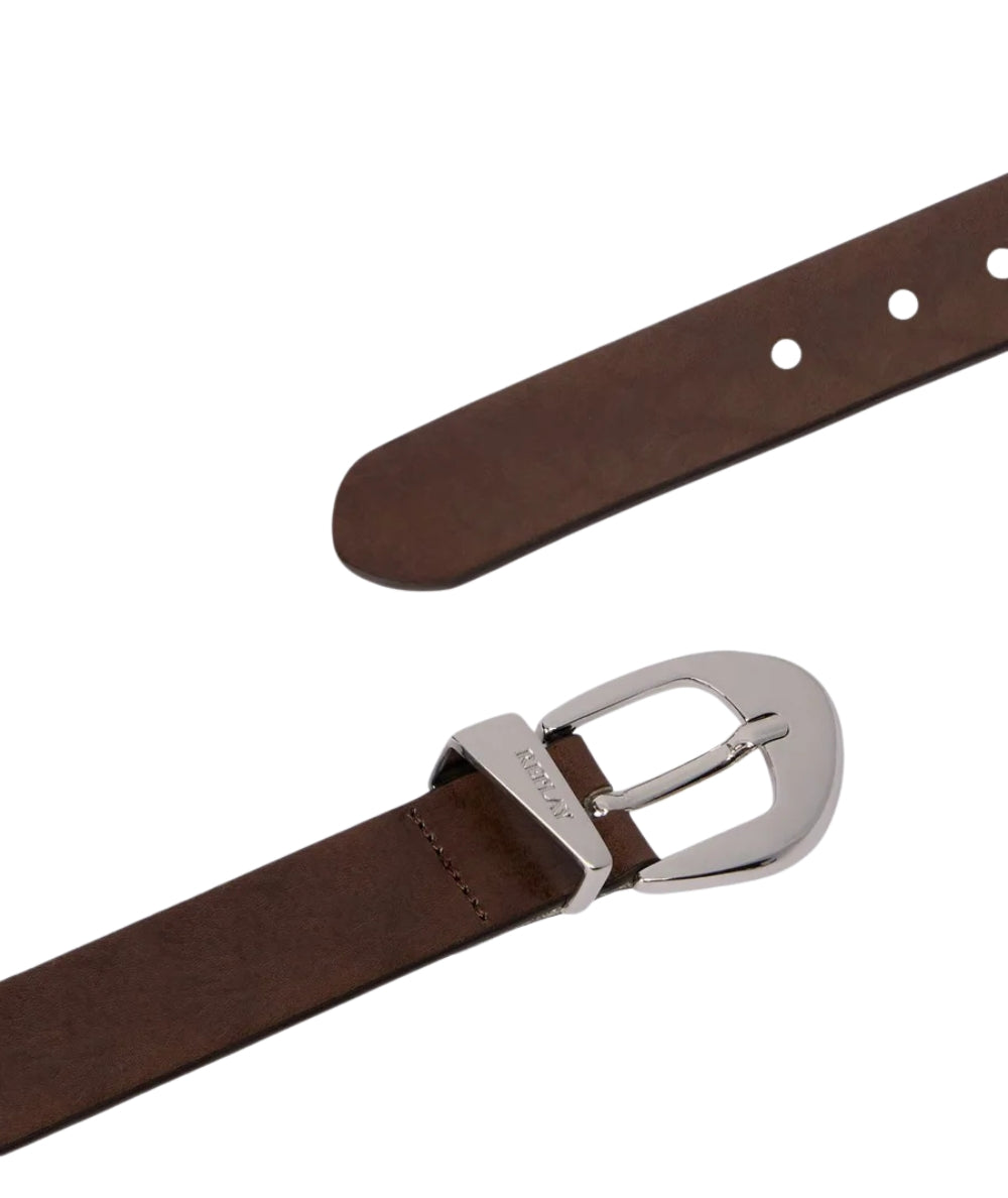 Replay Cintura in Pelle Bovina AW2621.000.A1204C Marrone Java