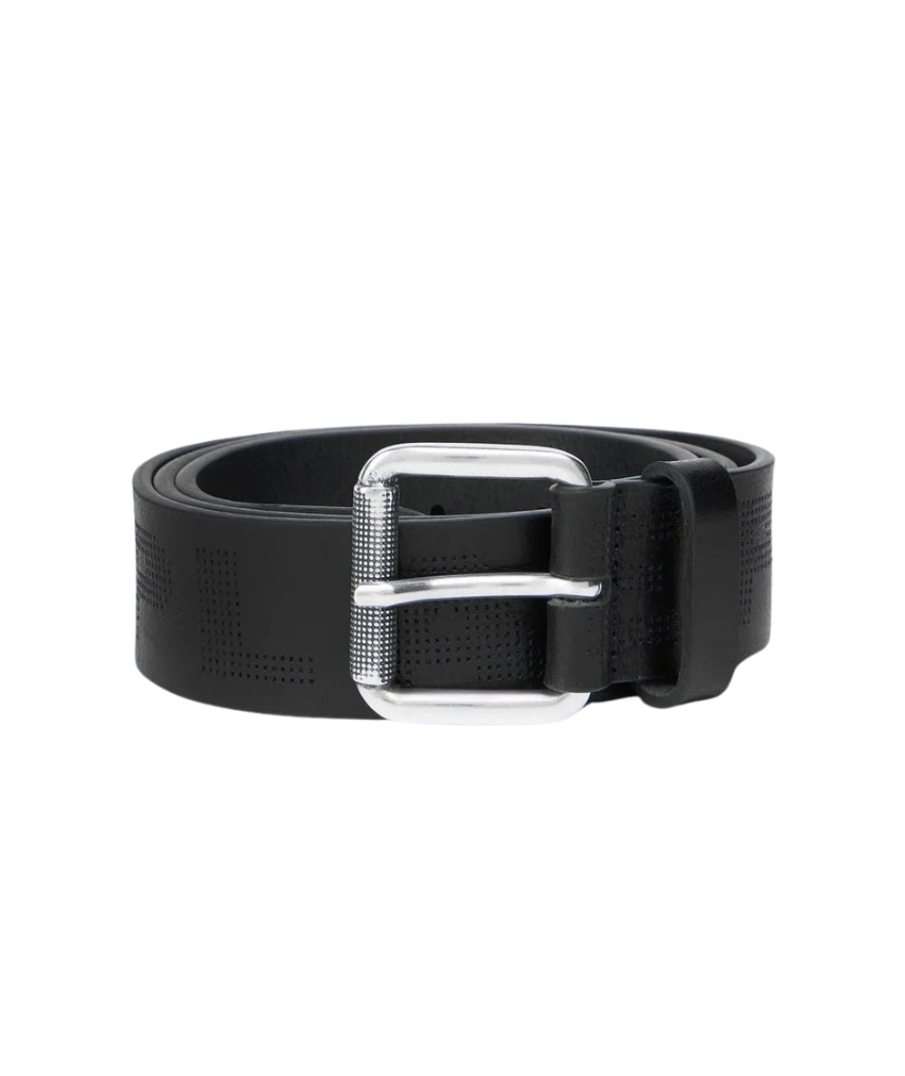Replay Cintura in Pelle con Logo Texturizzato AM2713.000.A1207B Nero