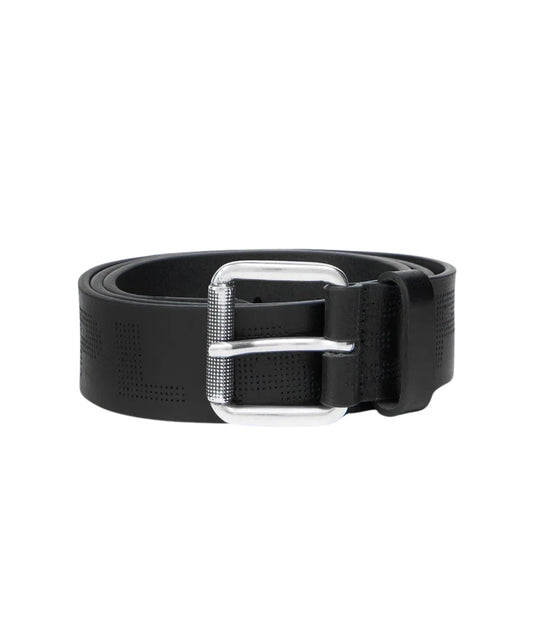 Replay Cintura in Pelle con Logo Texturizzato AM2713.000.A1207B Nero