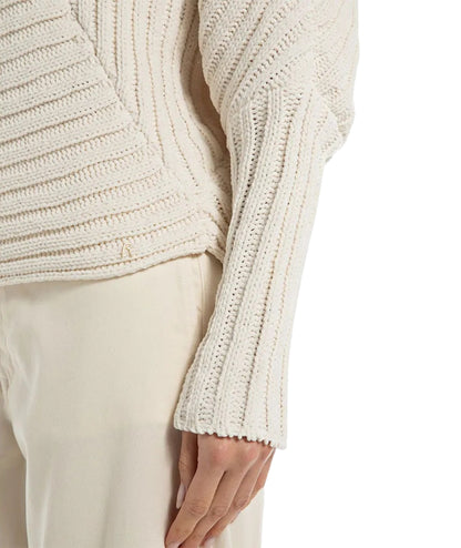 Replay Felpa a Coste in Ciniglia DK3907.000.G22926 Bianco