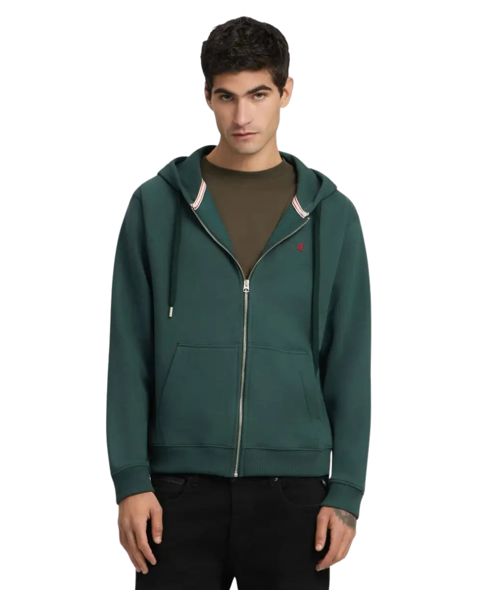 Replay Felpa con Cappuccio Full Zip M3107.000.23736P Verde