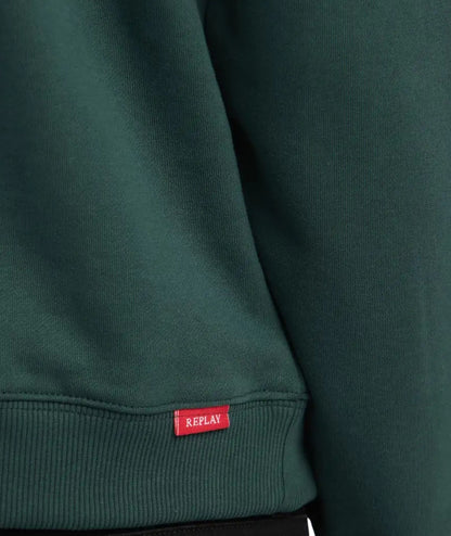 Replay Felpa con Cappuccio Full Zip M3107.000.23736P Verde