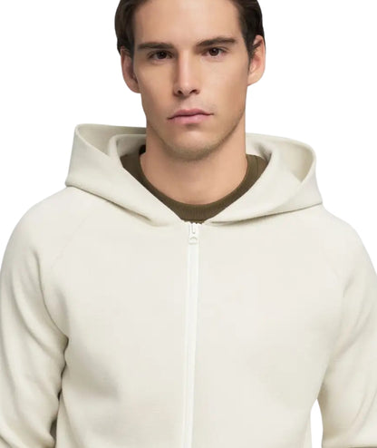 Replay Felpa con Cappuccio e Full Zip UK4879.000.G23896 Bianco