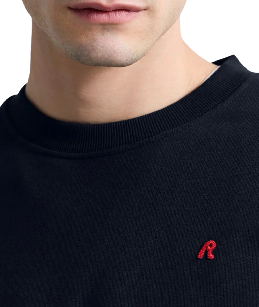 Replay Felpa con Girocollo in Cotone M3106.000.23802 Blu Scuro