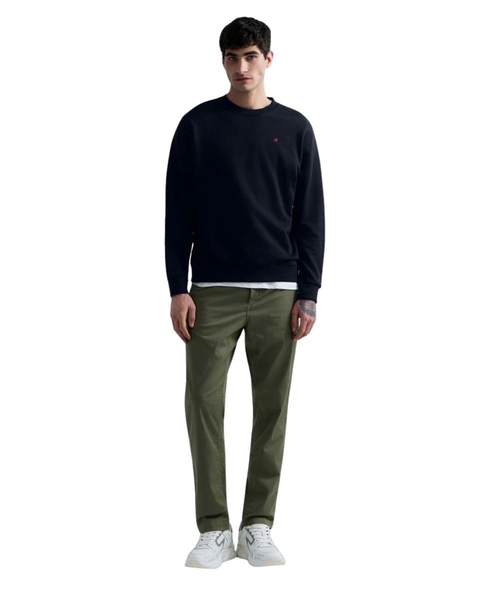 Replay Felpa con Girocollo in Cotone M3106.000.23802 Blu Scuro