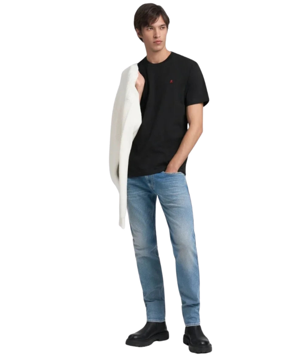 Replay Jeans Anbass Silm Fit in Cotone M914Y.000.519948 Denim Chiaro