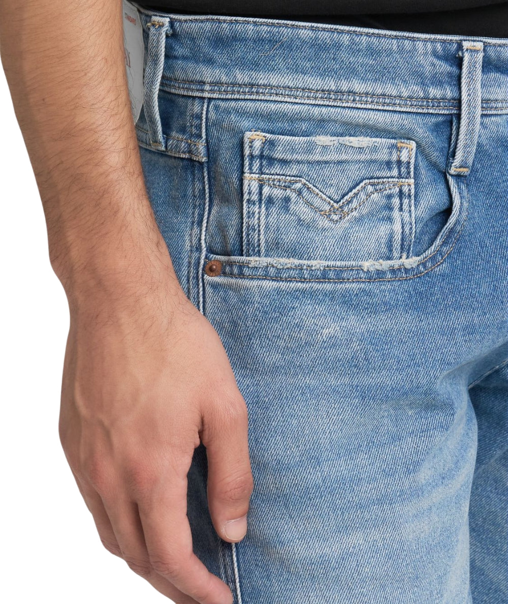 Replay Jeans Anbass Slim Fit M914Y.000.519948 Denim Chiaro