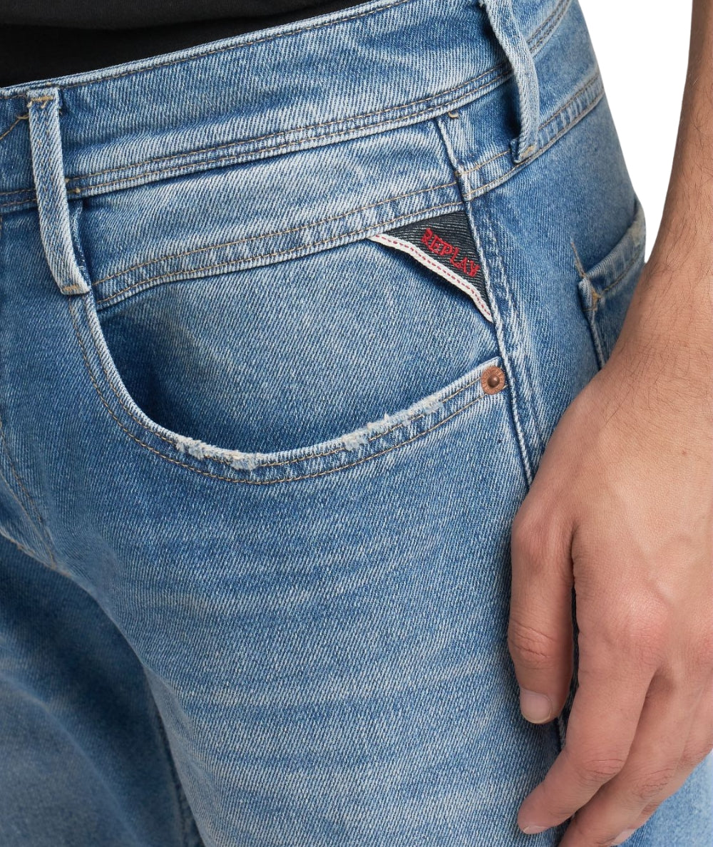 Replay Jeans Anbass Slim Fit M914Y.000.519948 Denim Chiaro