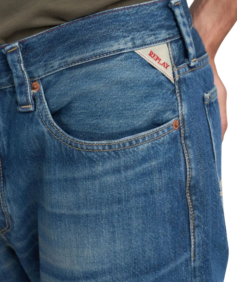 Replay Jeans Deryck Regular Fit M1039R.000.814836 Blu Scuro
