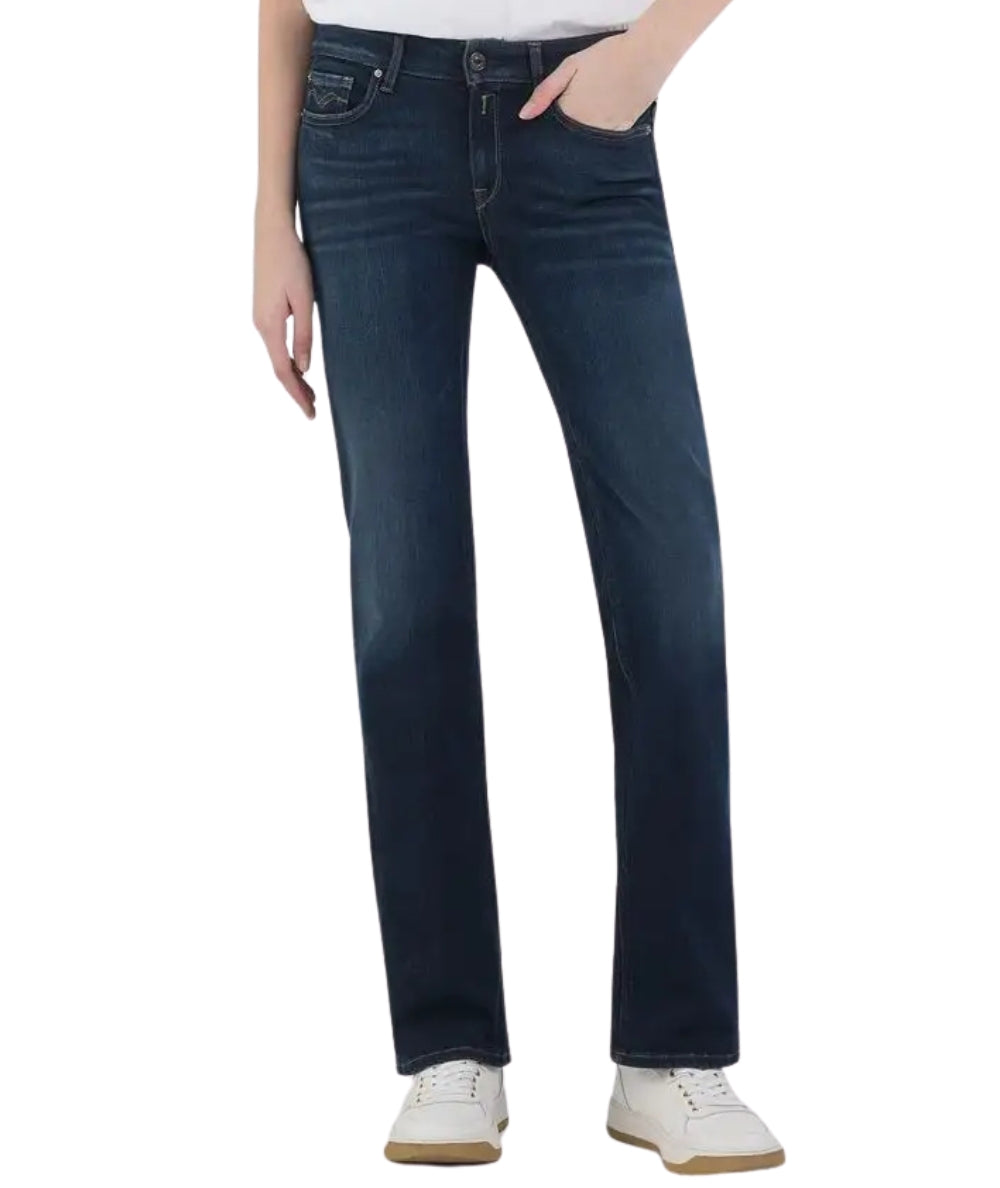 Jeans Bootcut Replay New Luz: Donna, Colore 007 Dark Grey, Taglia 27W X 30L, Vestibilità Skinny Stretch