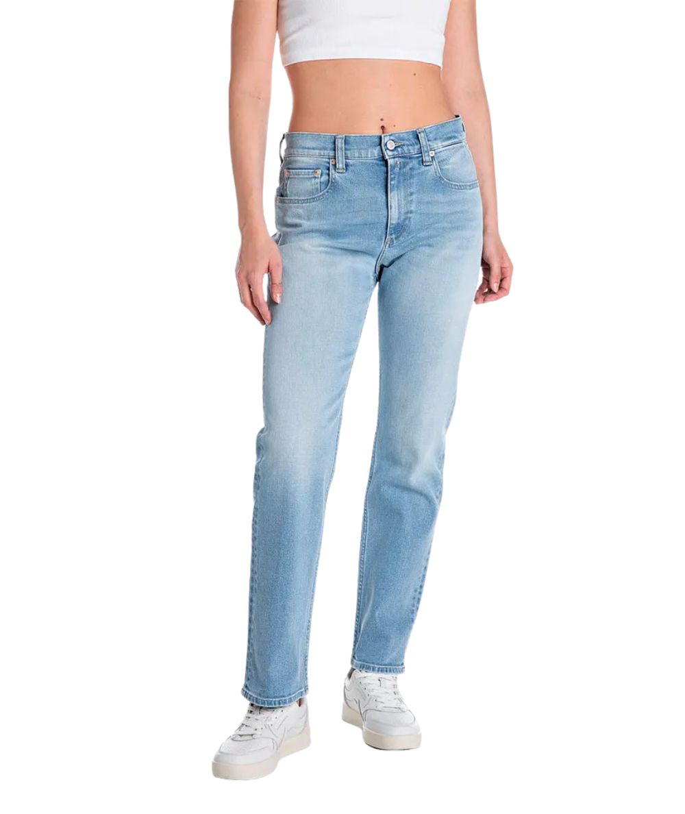 Replay Jeans Straight Maijke WH461.000.285849 Azzurro 