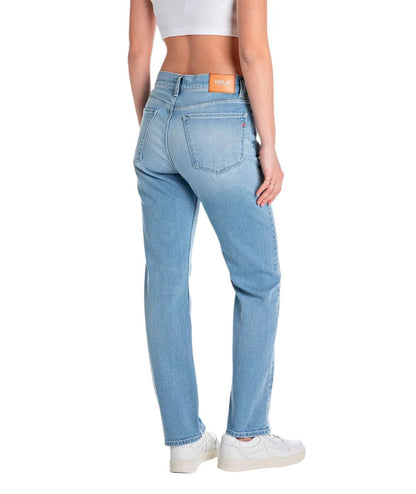 Replay Jeans Straight Maijke WH461.000.285849 Azzurro 
