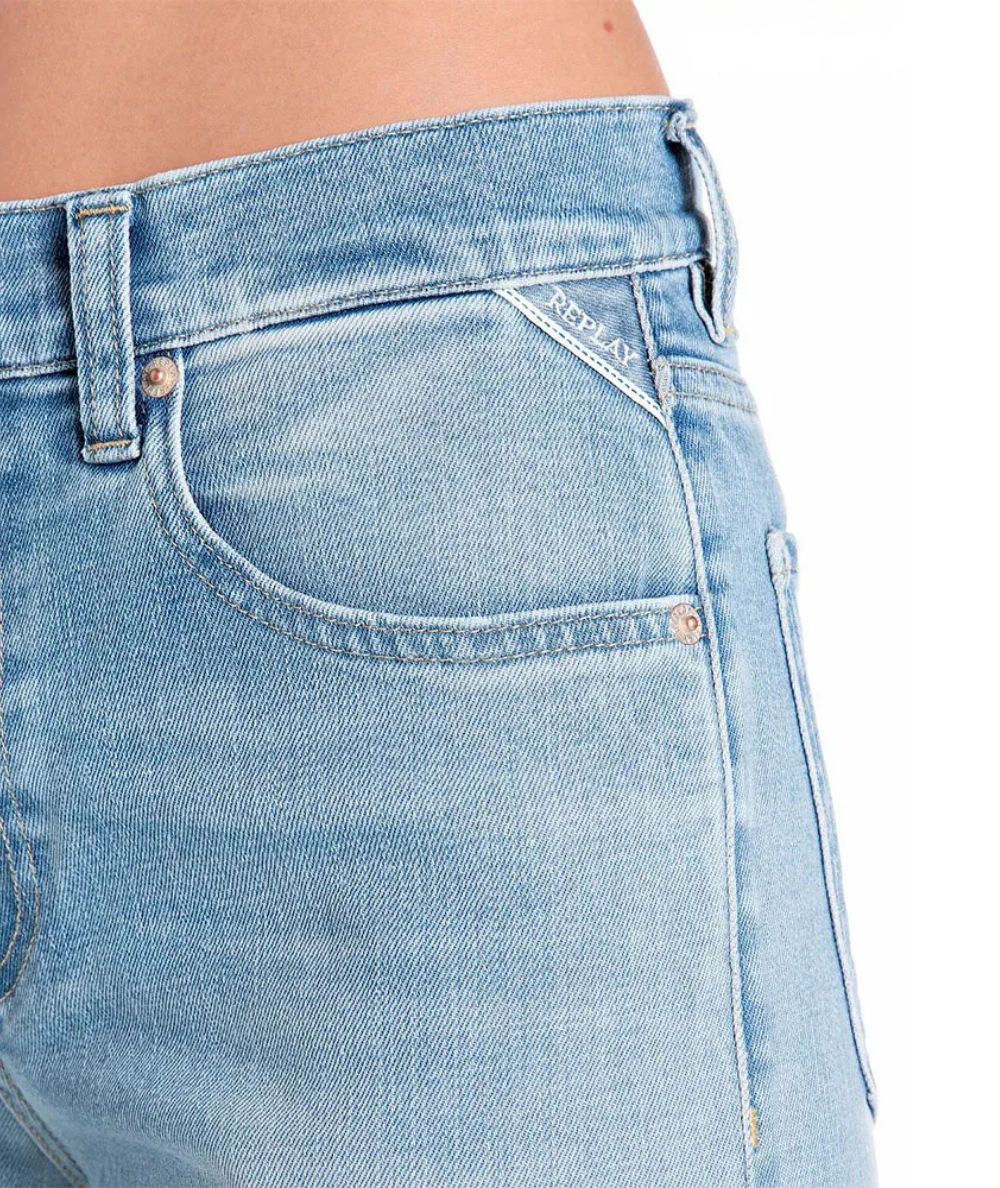 Replay Jeans Straight Maijke WH461.000.285849 Azzurro 