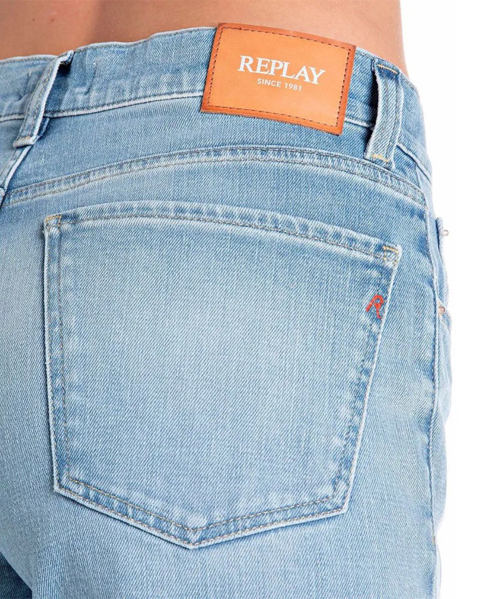 Replay Jeans Straight Maijke WH461.000.285849 Azzurro 