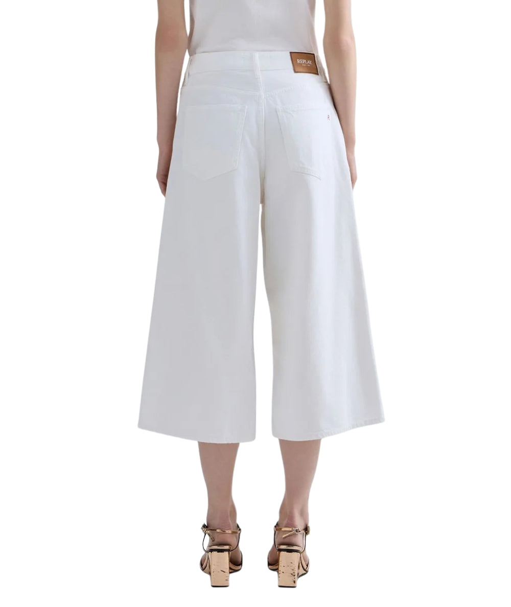 Replay Jeans Vivyette Baloon Fit WA547.000.858001D Bianco Naturale