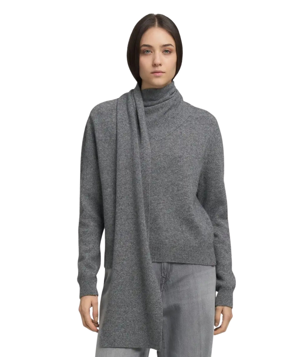 Replay Maglia con Collo a Sciarpa DK3923.000.G22726 Grigio