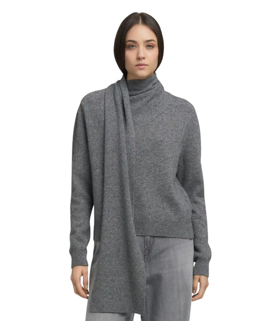 Replay Maglia con Collo a Sciarpa DK3923.000.G22726 Grigio