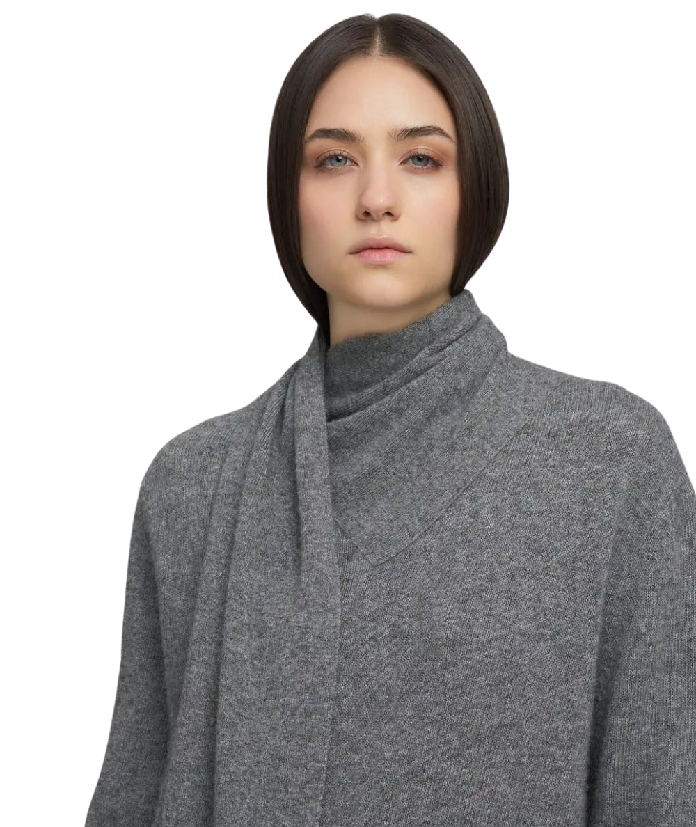 Replay Maglia con Collo a Sciarpa DK3923.000.G22726 Grigio