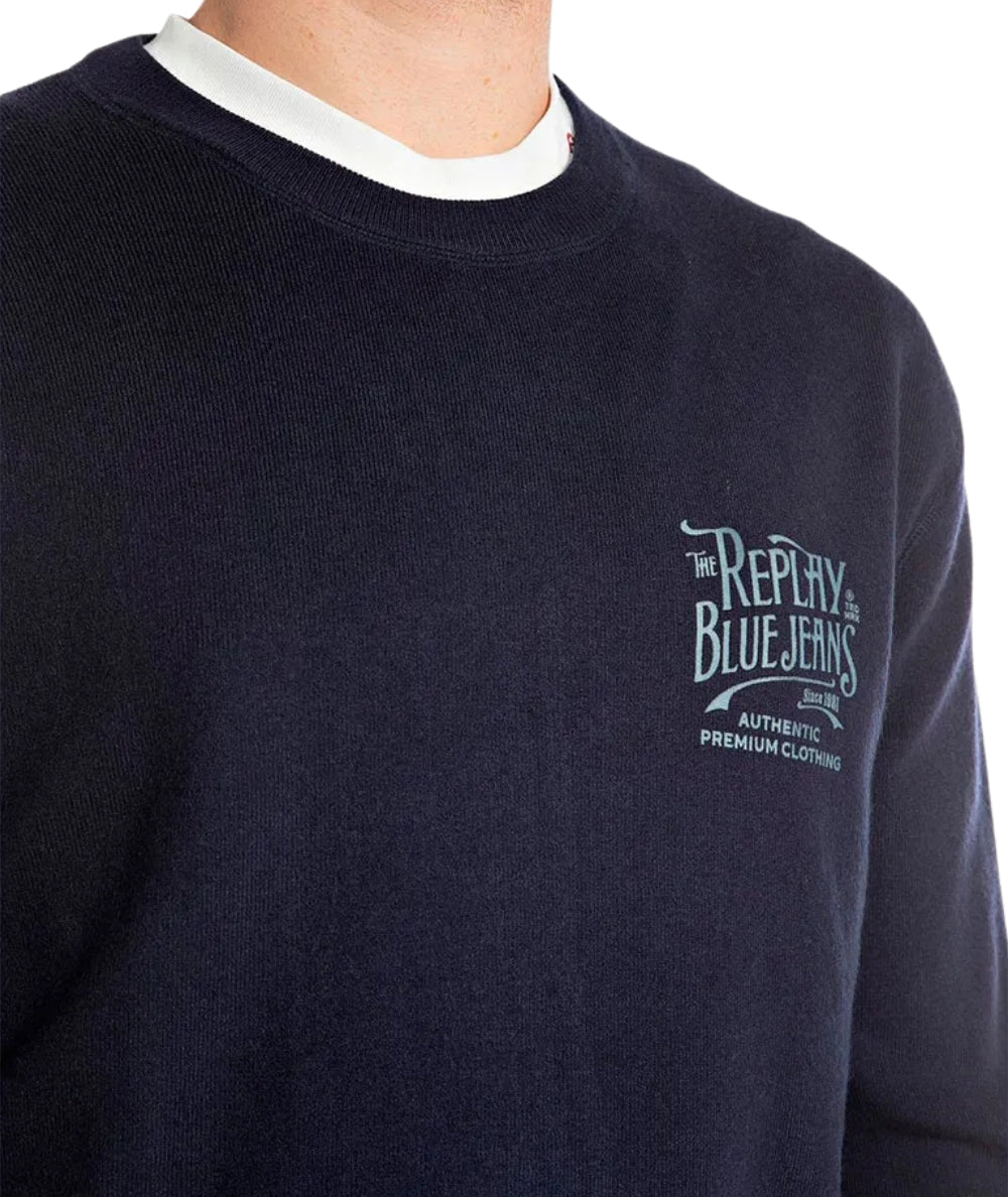 Replay Maglione Girocollo UK4885.000.G23538 Blu