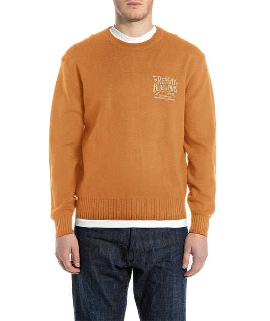 Replay Maglione Girocollo UK4885.000.G23538 Marrone