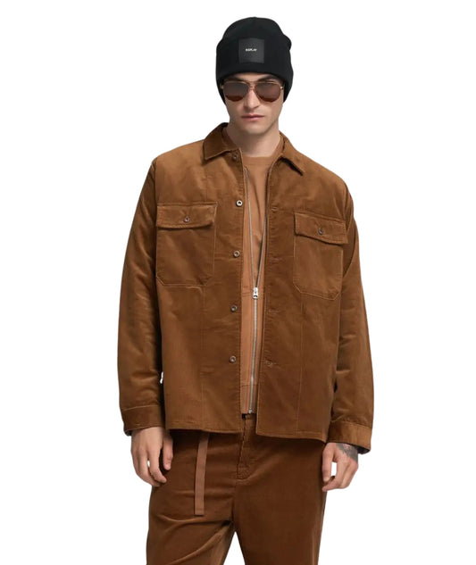 Replay Overshirt in Velluto a Coste M8493.000.85348 Ruggine