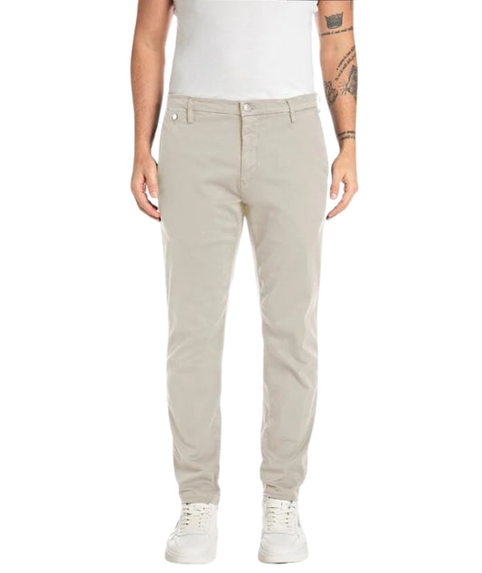Replay Pantalone Chino Benni Regular M9722E.000.8366197 Grigio