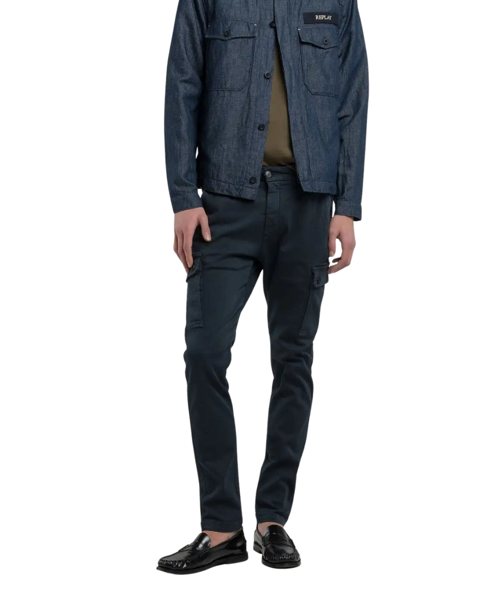 Replay Pantalone Jaan Slim Fit M9649E.000.8366197 Blu