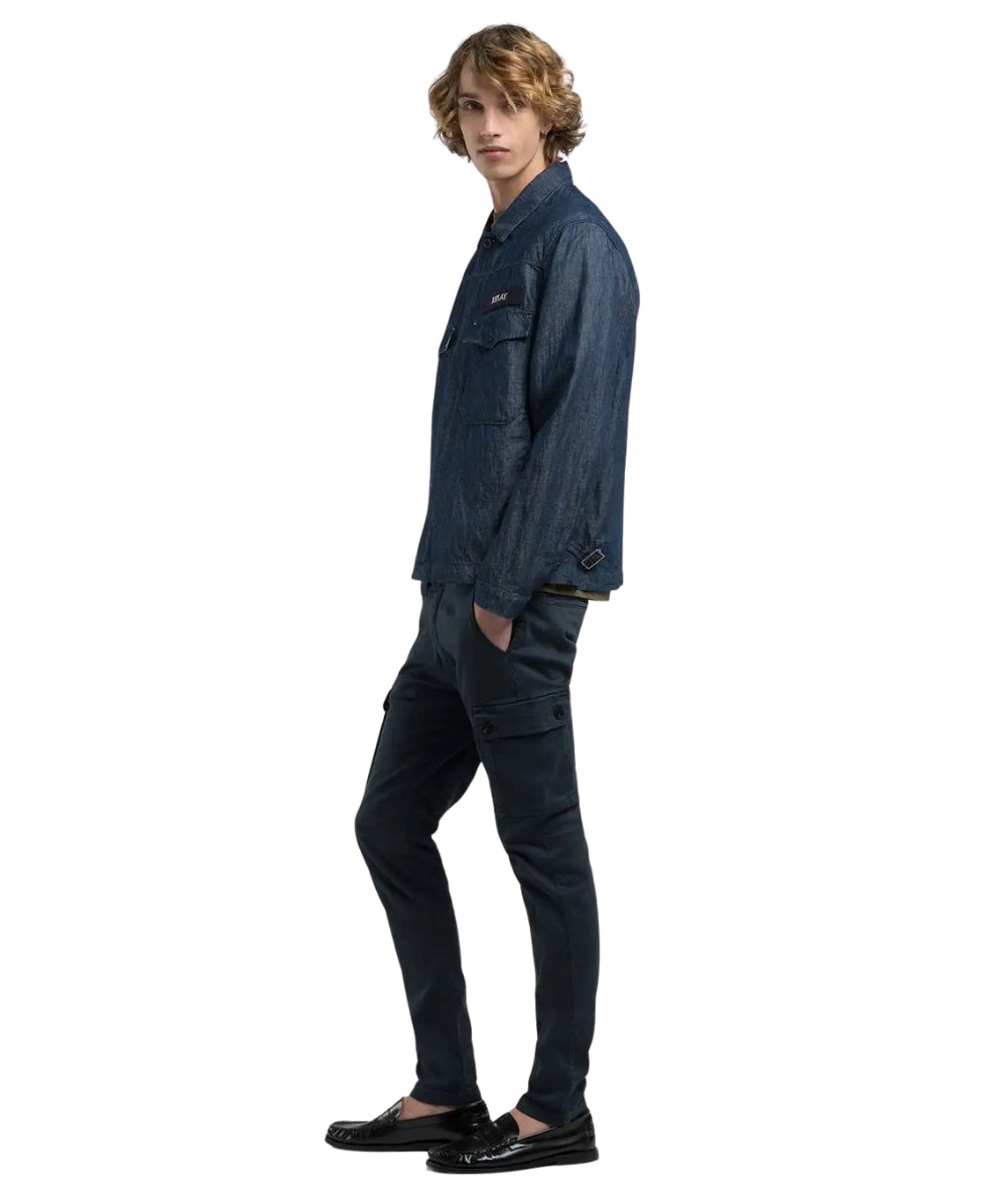 Replay Pantalone Jaan Slim Fit M9649E.000.8366197 Blu