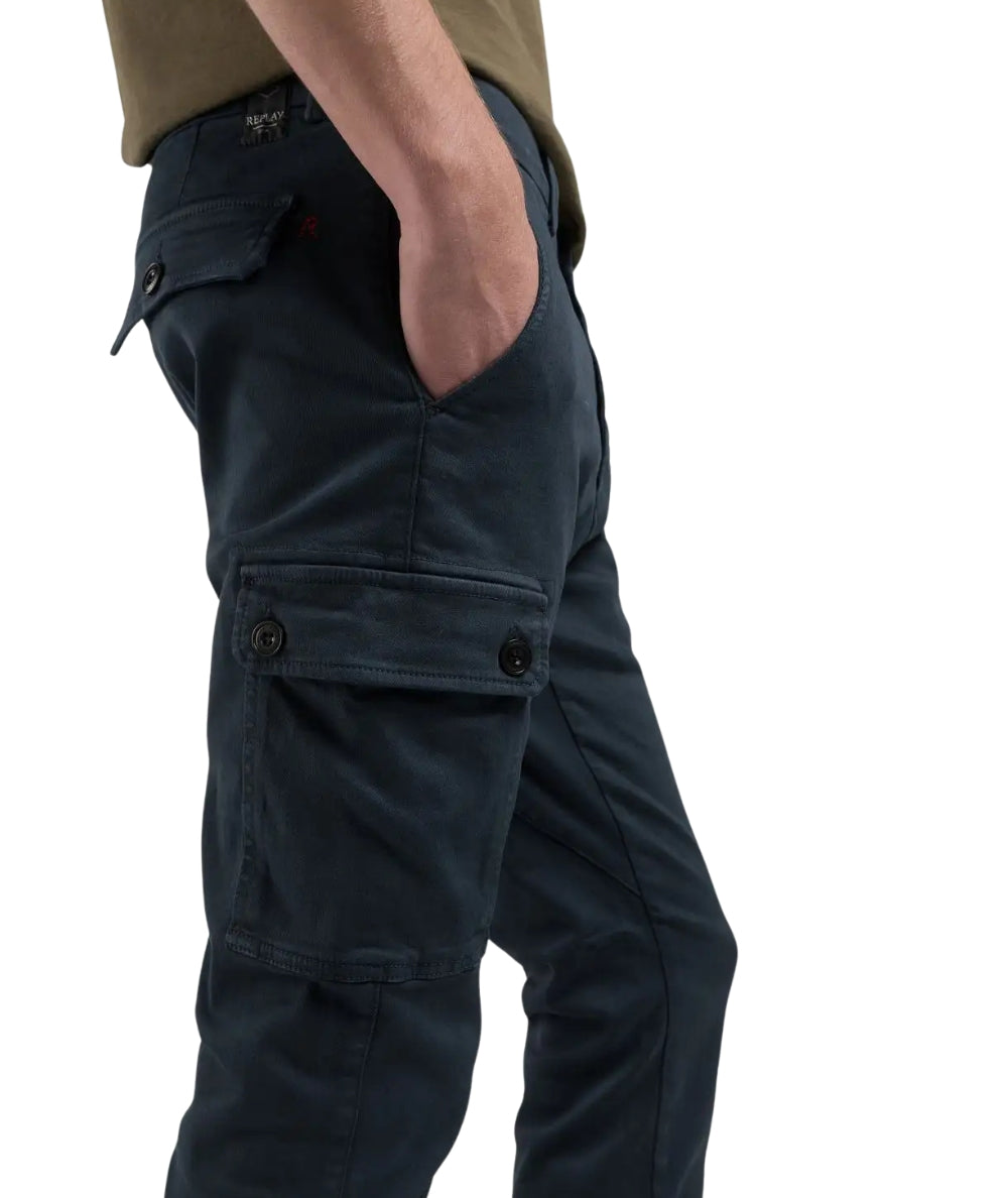 Replay Pantalone Jaan Slim Fit M9649E.000.8366197 Blu