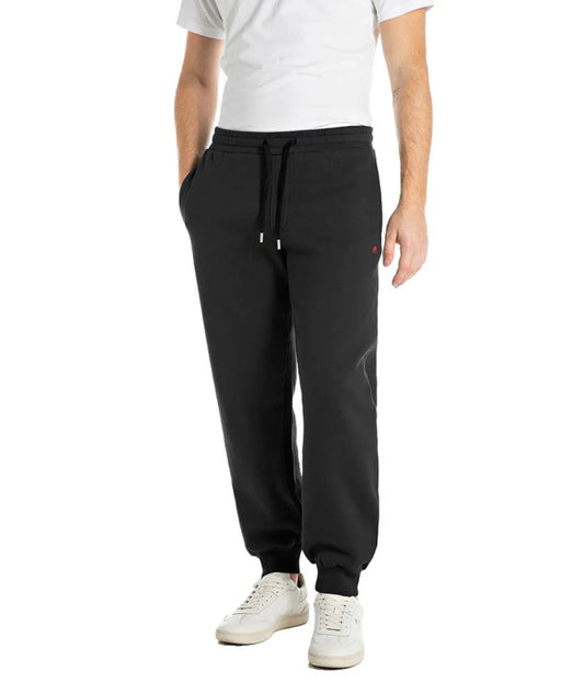Replay Pantalone Jogger in Felpa M9031.000.23736P Nero